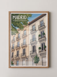 Madrid Balcone Illustration
