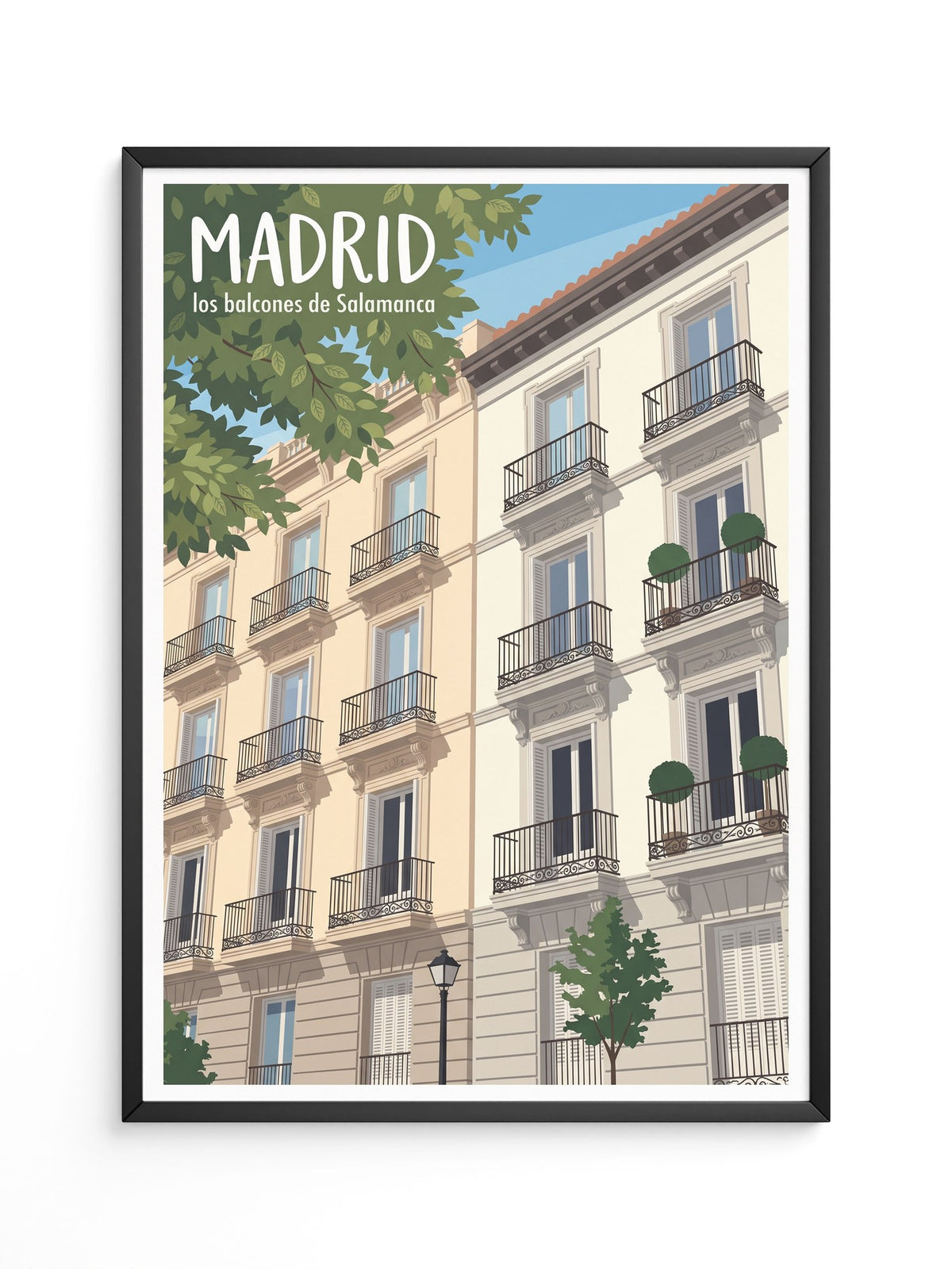 Madrid Balcone Illustration