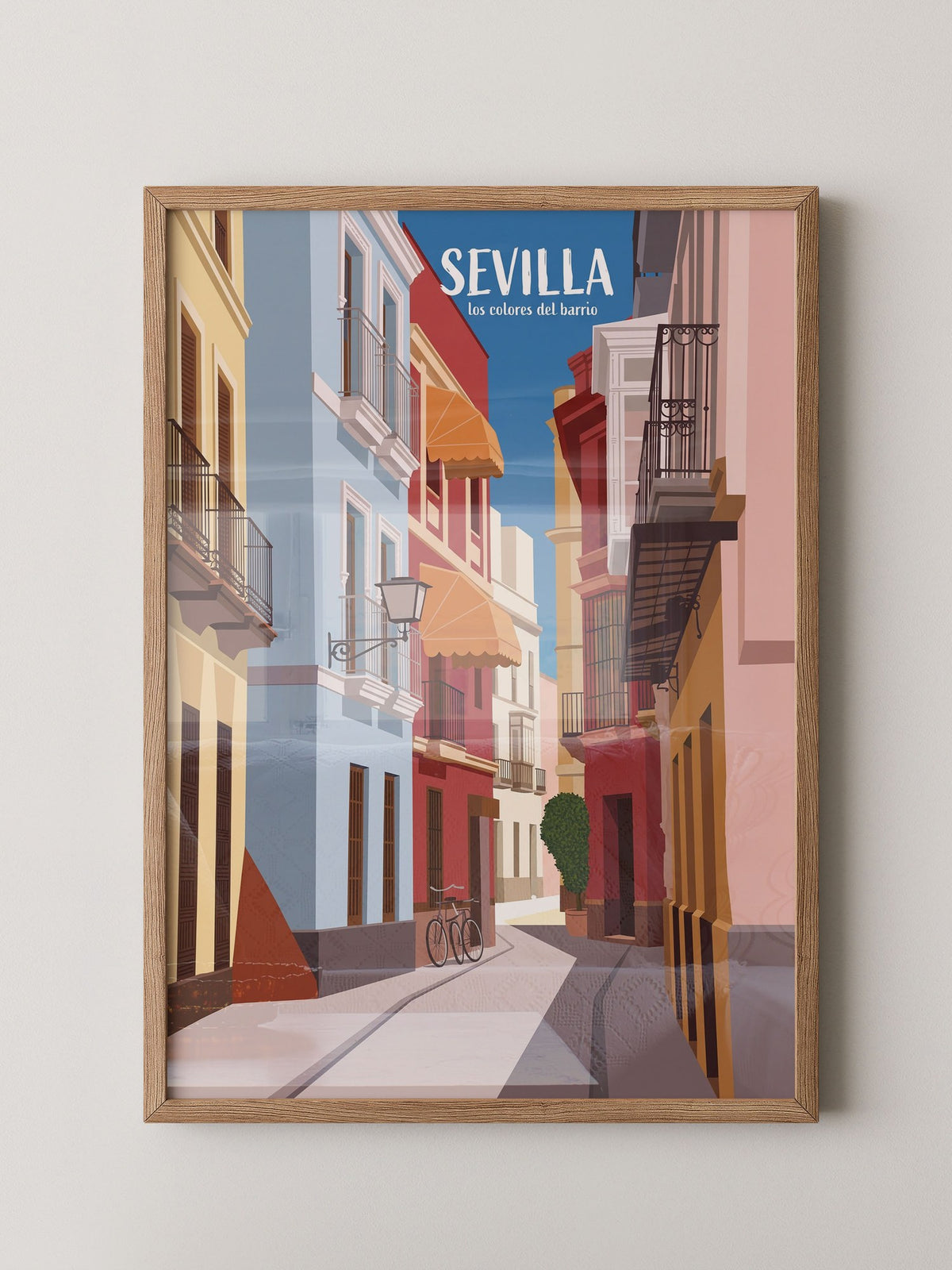 Sevilla Gasse Farben