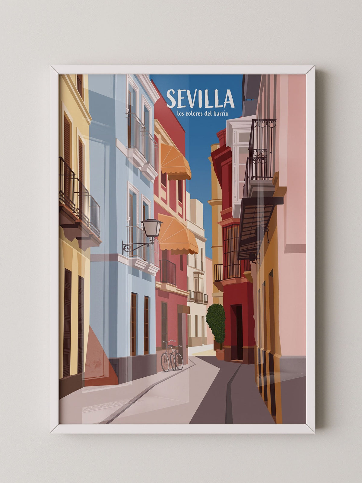 Sevilla Gasse Farben
