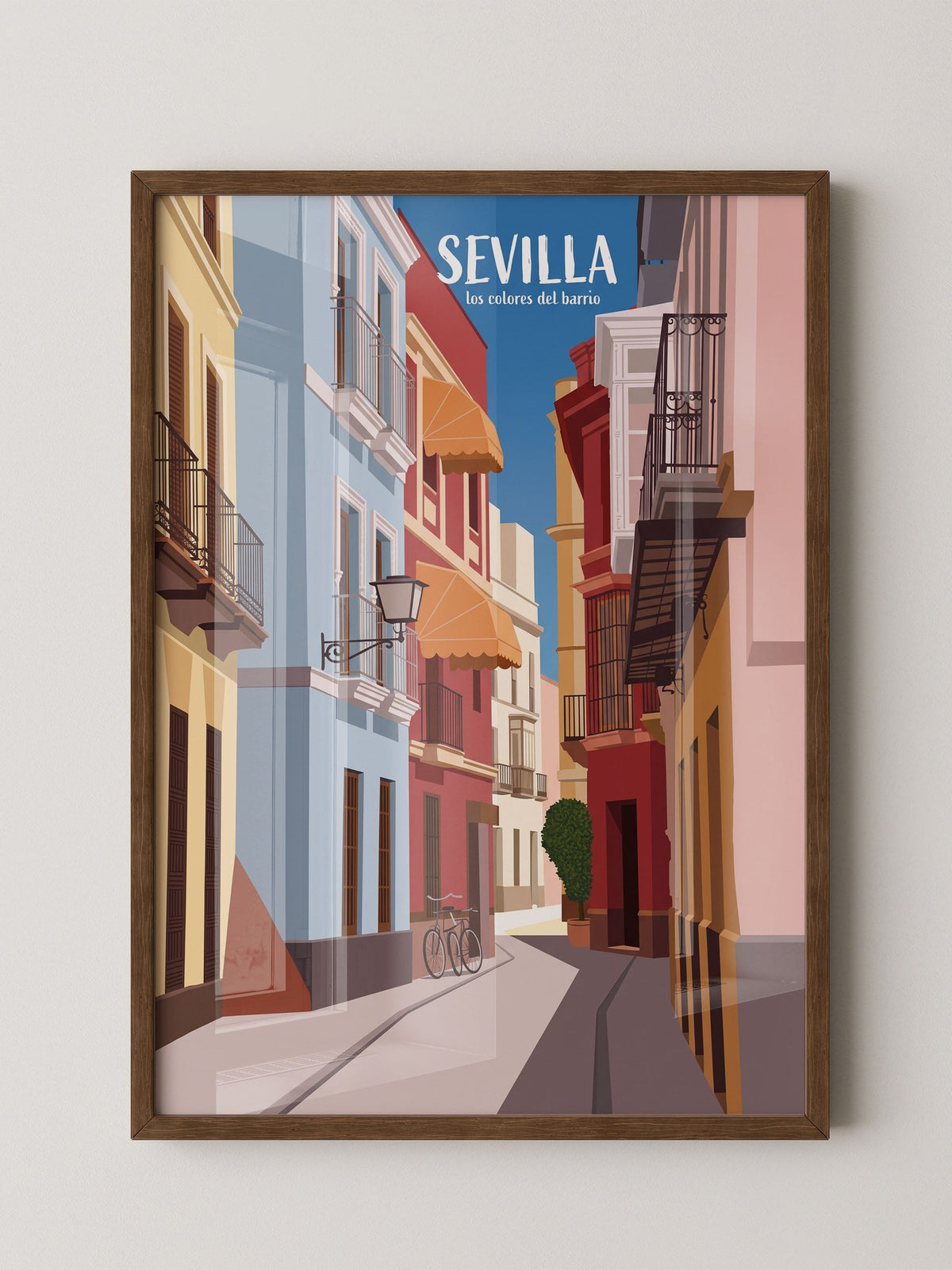 Sevilla Gasse Farben