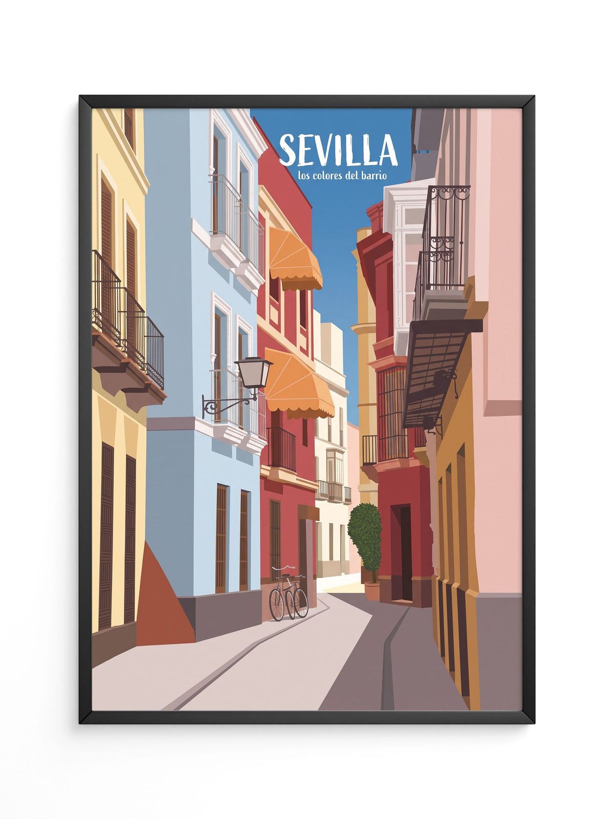 Sevilla Gasse Farben