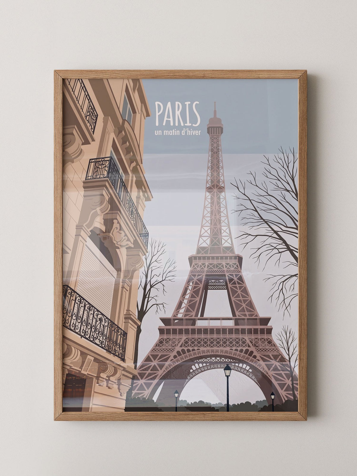Paris Eiffelturm Winter