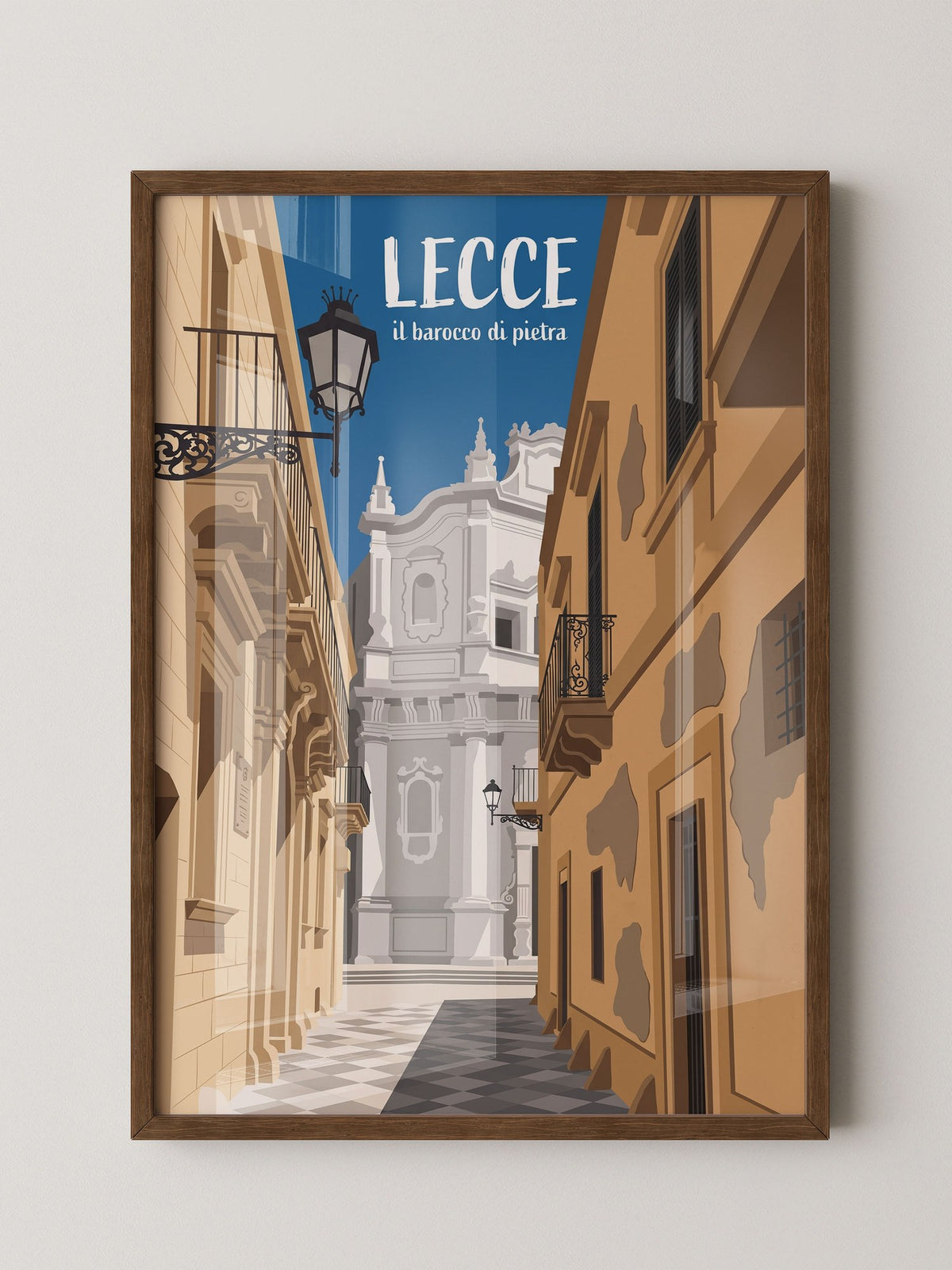 Lecce Barocco Gasse Illustration