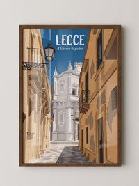Lecce Barocco Gasse Illustration