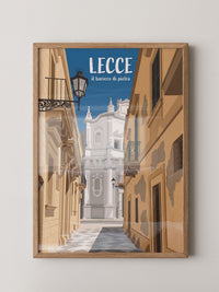 Lecce Barocco Gasse Illustration