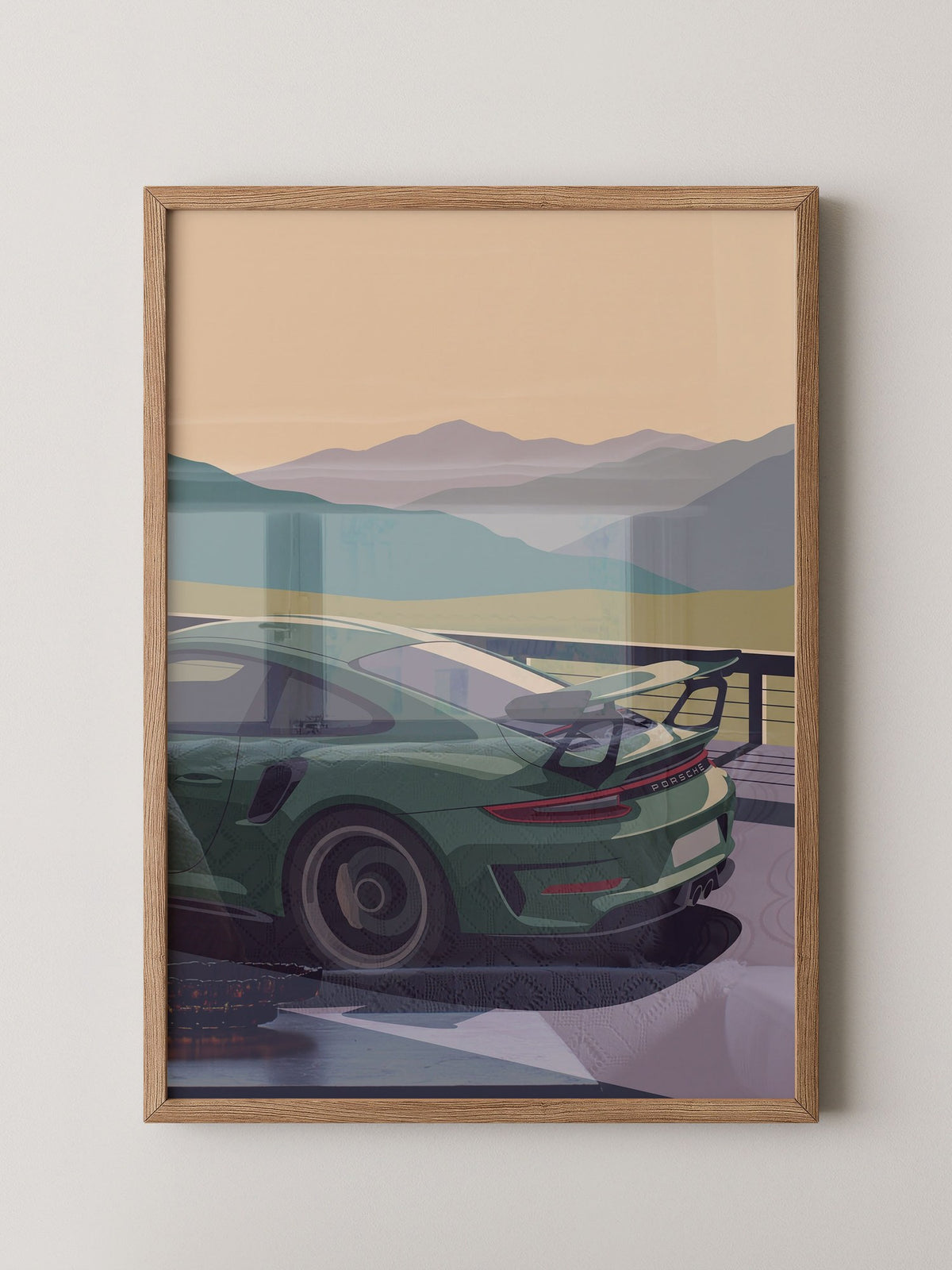 Sportwagen Berglandschaft