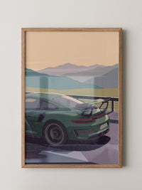 Sportwagen Berglandschaft