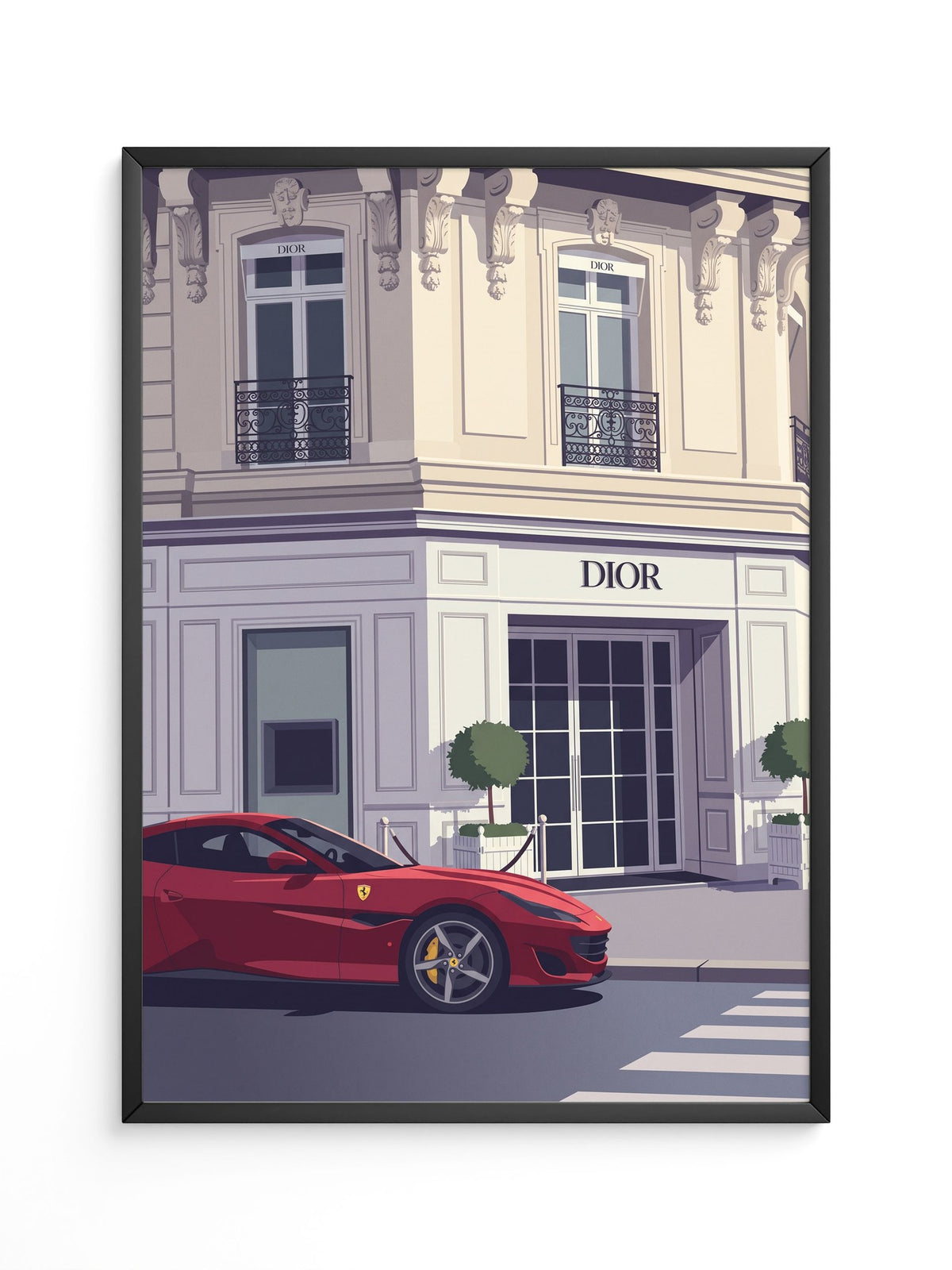 Roter Sportwagen Luxus Illustration