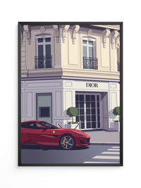 Roter Sportwagen Luxus Illustration