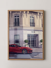 Roter Sportwagen Luxus Illustration
