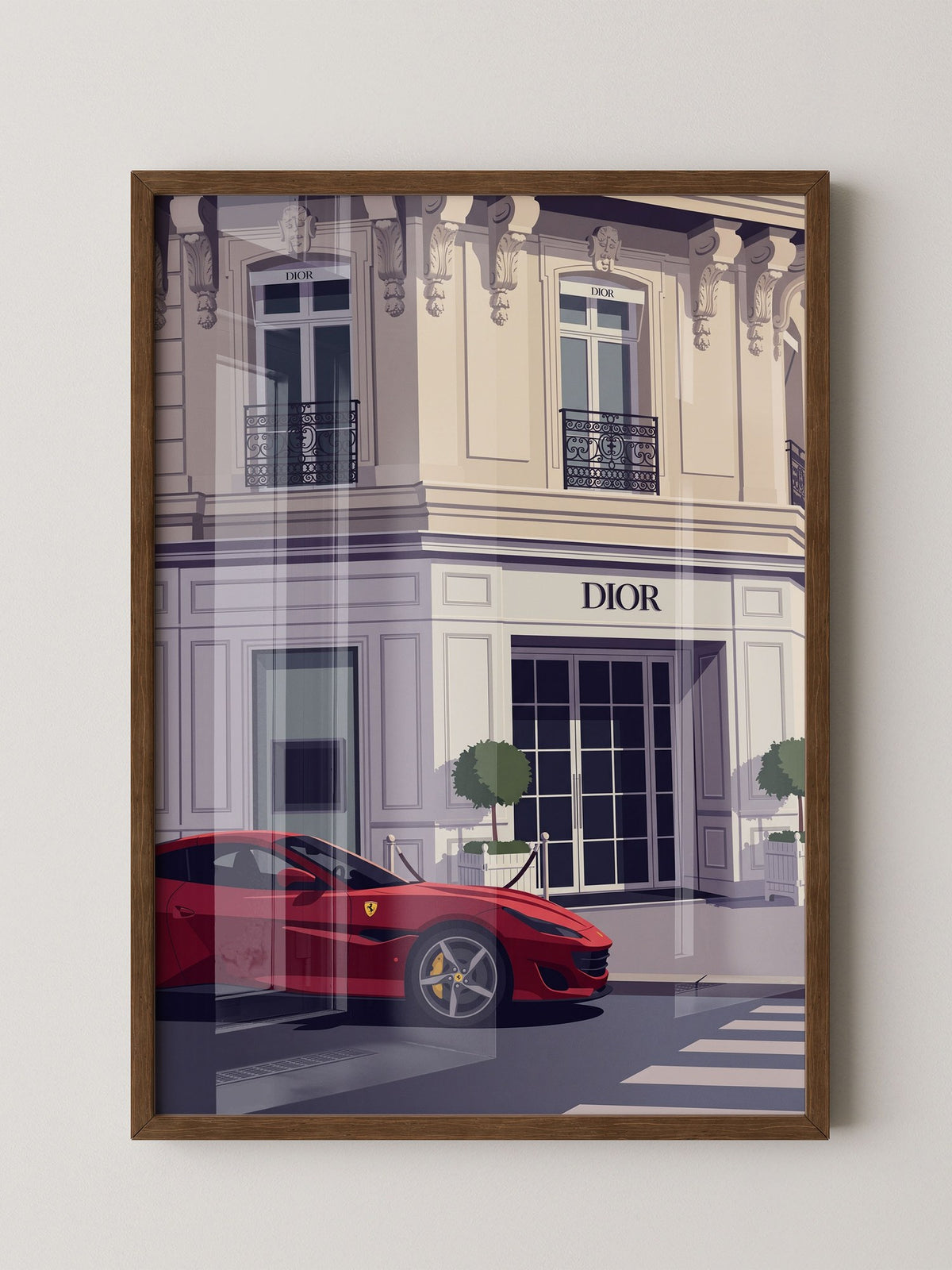 Roter Sportwagen Luxus Illustration