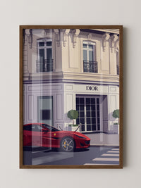 Roter Sportwagen Luxus Illustration