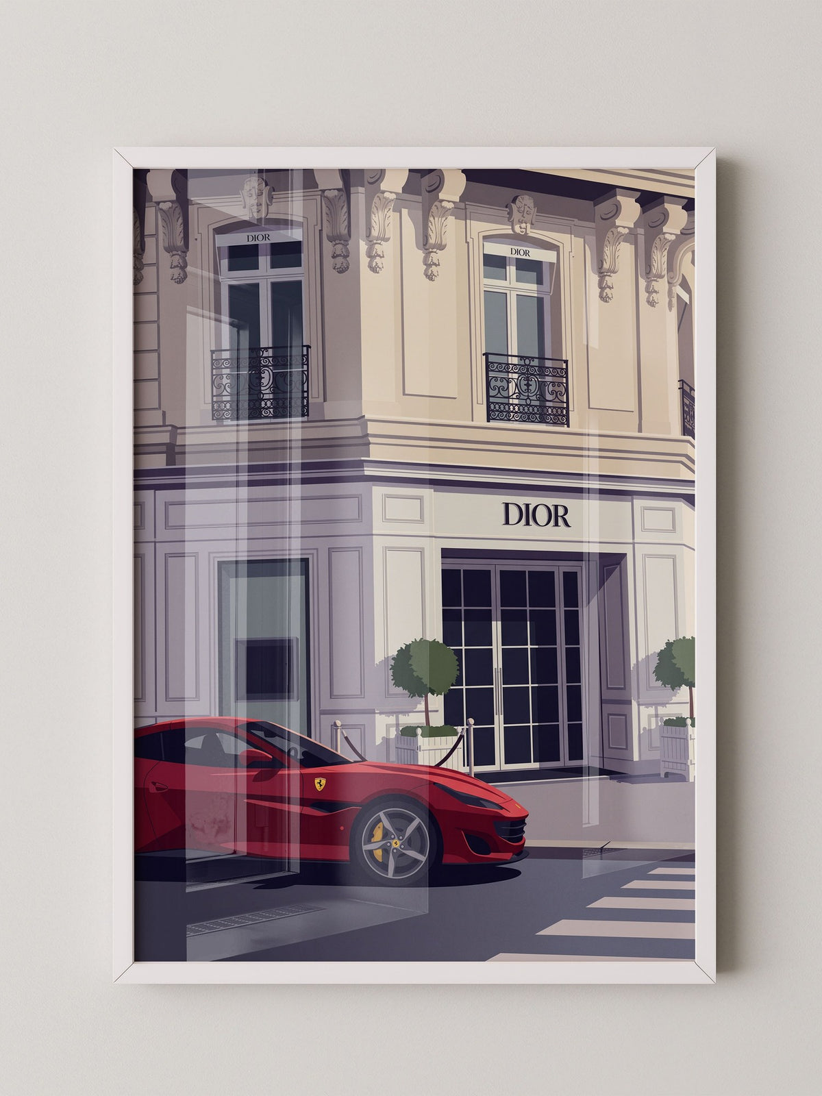 Roter Sportwagen Luxus Illustration