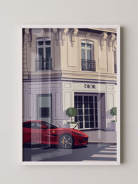 Roter Sportwagen Luxus Illustration