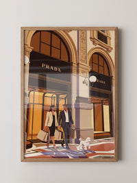 Luxus Shopping Illustration