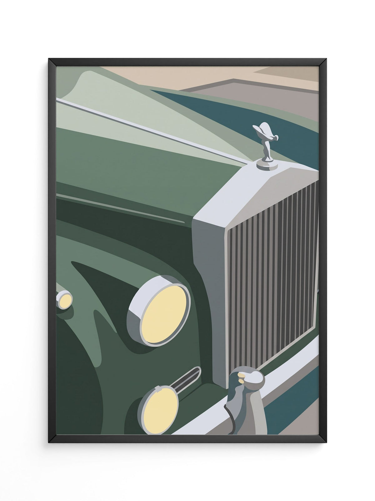 Vintage Sportwagen grün