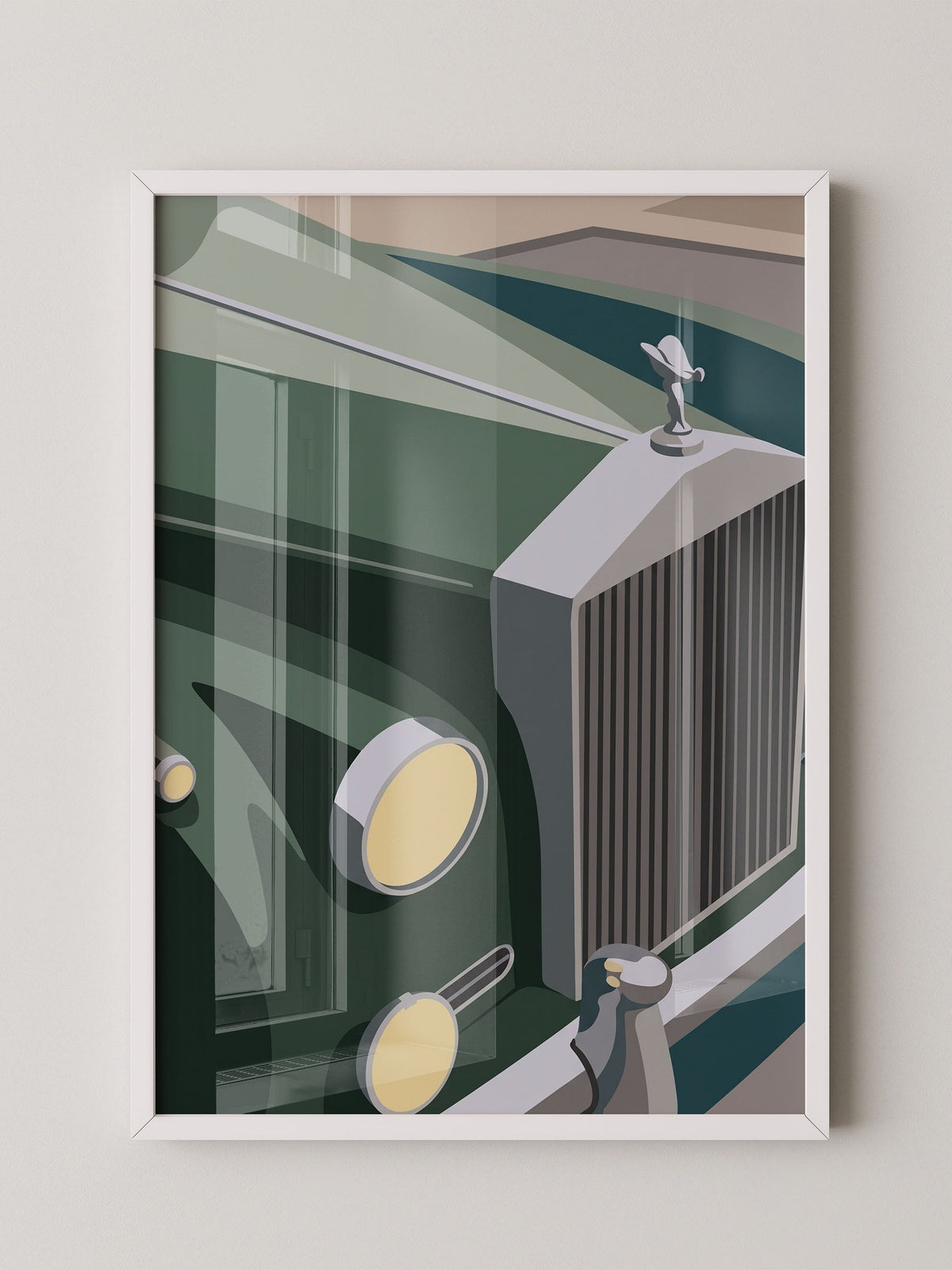 Vintage Sportwagen grün