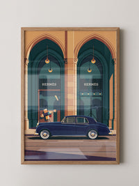 Luxuswagen Bauhaus Illustration