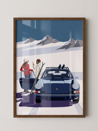 Bergspa Wintersport Illustration