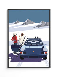Bergspa Wintersport Illustration