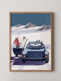 Bergspa Wintersport Illustration