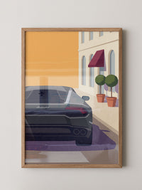 Sportwagen Illustration Gelb