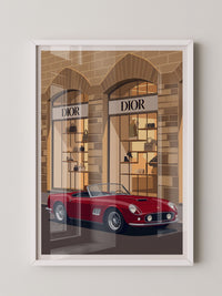 Roter Sportwagen Retro Luxus