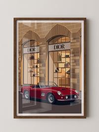 Roter Sportwagen Retro Luxus