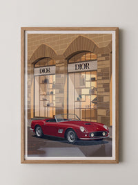 Roter Sportwagen Retro Luxus