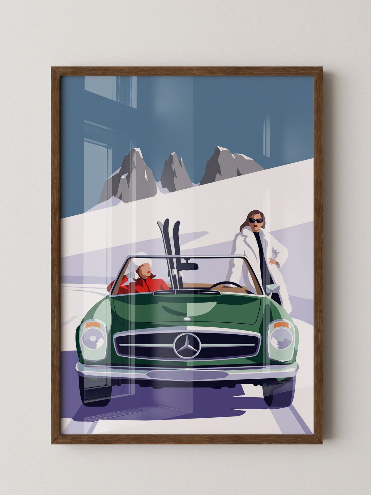 Elfer Cabrio Schneeberge