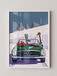 Elfer Cabrio Schneeberge