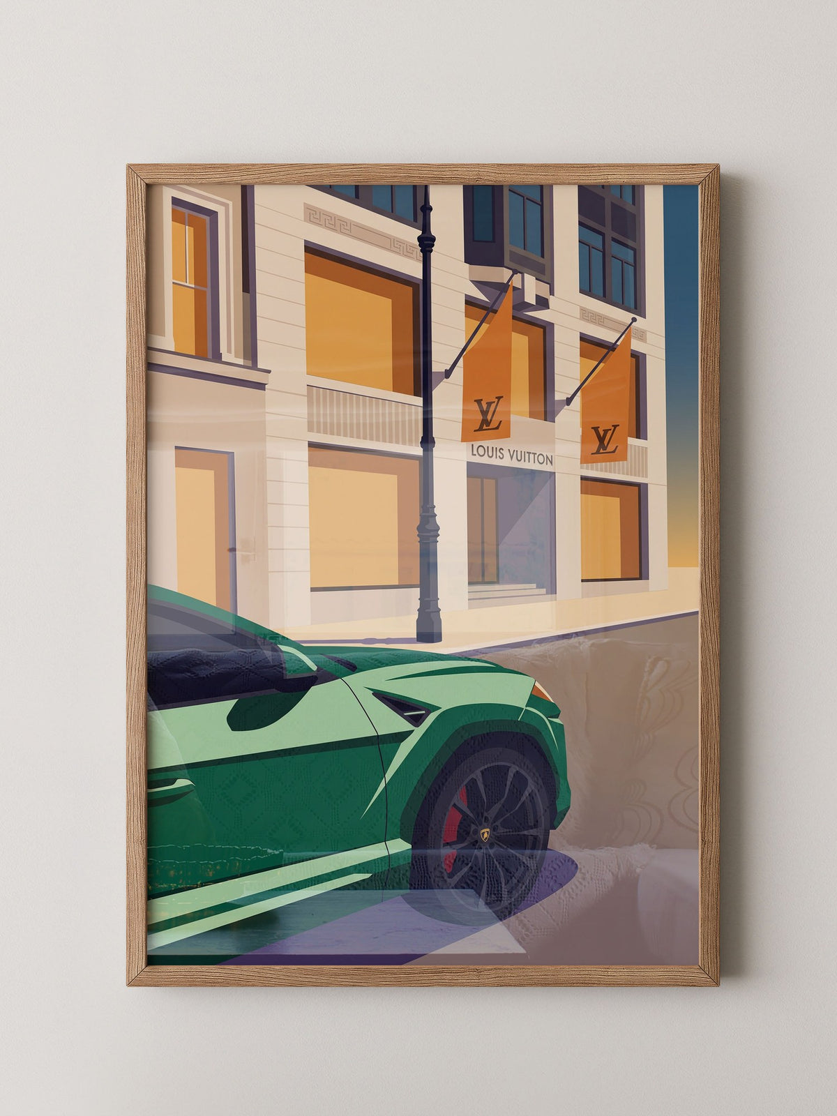 Sportwagen Grün Illustration