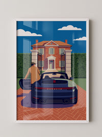 Sportwagen Luxus Villa Retro