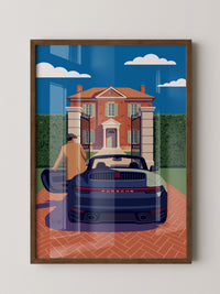 Sportwagen Luxus Villa Retro