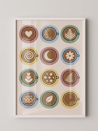 Kaffee Latte Art Poster