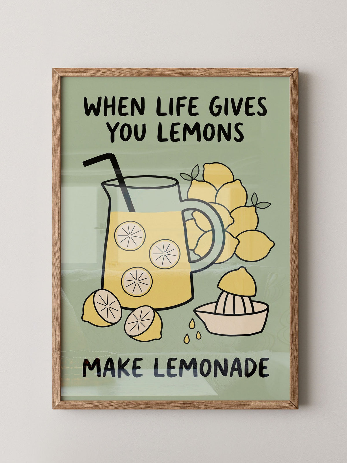 Zitronenlimonade Poster Küche