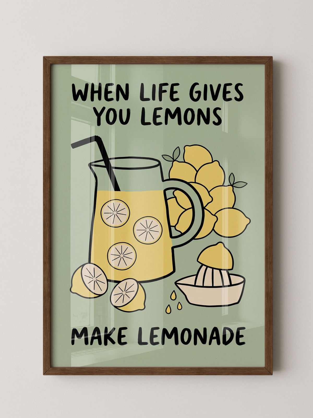 Zitronenlimonade Poster Küche