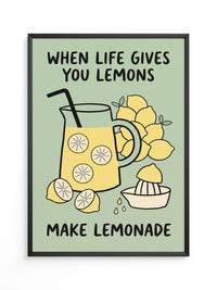 Zitronenlimonade Poster Küche