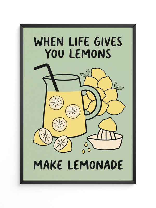 Zitronenlimonade Poster Küche