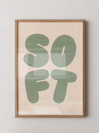 Zahlen Mintgrün Poster