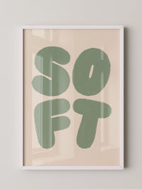 Zahlen Mintgrün Poster