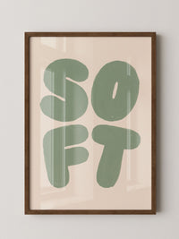 Zahlen Mintgrün Poster