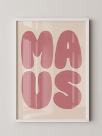 Love Typografie Rosa Poster