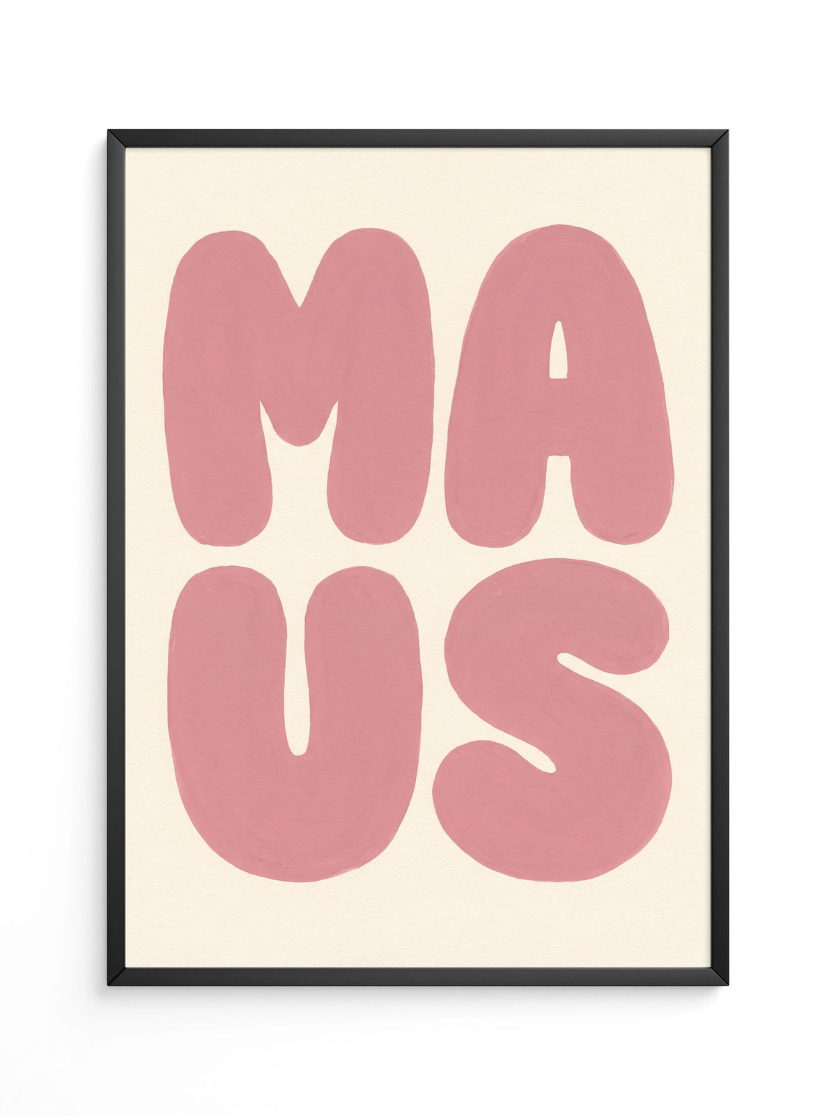 Love Typografie Rosa Poster