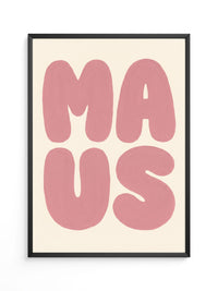 Love Typografie Rosa Poster