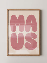 Love Typografie Rosa Poster