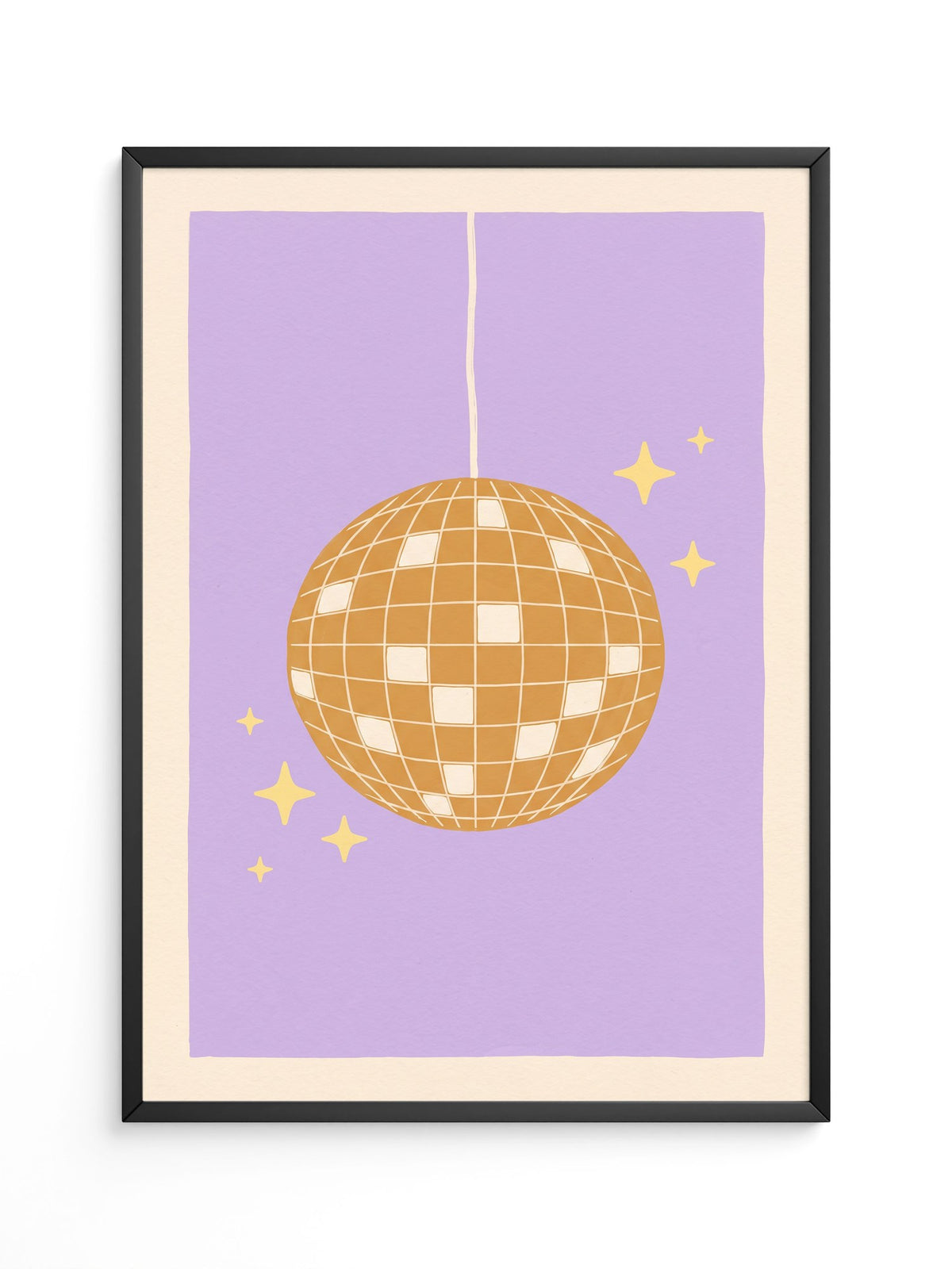 Discokugel Lila Poster