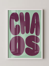 Chill Vibes Poster Minze