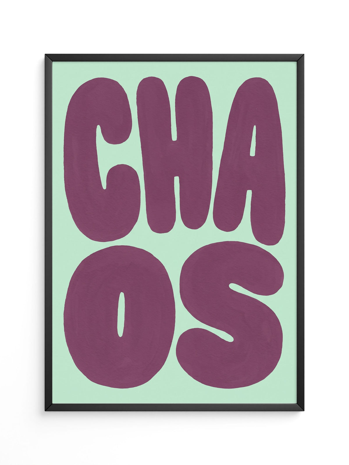 Chill Vibes Poster Minze